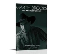 HUAYEQWHELH Garth Brooks - Póster estético de pared sin vallas, póster decorativo para decoración de pared, lienzo vintage para sala de estar, dormitorio, 40 x 60 cm, estilo marco