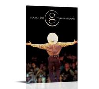 HUAYEQWHELH Garth Brooks - Pósteres estéticos de pared con diseño de doble vivo, lienzo decorativo para decoración de pared, lienzo vintage para sala de estar, dormitorio, 20 x 30 cm, estilo marco