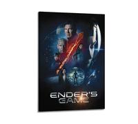 HUAYEQWHELH Póster de película de Ender's Game, arte estético para pared, pintura decorativa, lienzo vintage para sala de estar, dormitorio, 40 x 60 cm, estilo marco