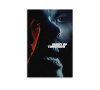 HUAYEQWHELH Póster decorativo de pared con texto "Hurry Up Tomorrow", lienzo vintage para sala de estar, dormitorio, 40 x 60 cm, estilo sin marco