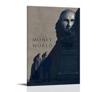 HUAYEQWHELH Póster estético con texto en inglés "All the Money in the World", pintura decorativa para pared, lienzo vintage para sala de estar, dormitorio, 20 x 30 cm, estilo marco