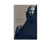 HUAYEQWHELH Póster estético con texto en inglés "All the Money in the World", pintura decorativa para pared, lienzo vintage para sala de estar, dormitorio, 30 x 45 cm, estilo sin marco