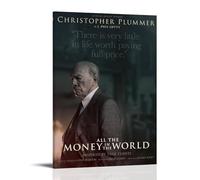 HUAYEQWHELH Póster estético con texto en inglés "All the Money in the World", pintura decorativa para pared, lienzo vintage para sala de estar, dormitorio, 60 x 90 cm, estilo marco