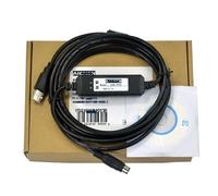 HUAYONGSS Adecuado for Cable de programación PLC TP03, Cable de comunicación y Cable de Datos de Descarga USB.(A-300mm)