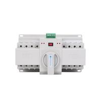 HUAYONGSS Interruptor de Transferencia automática Interruptor de Transferencia Automática de Doble Potencia en Miniatura Blanco, NLQ1-63/4P, Micro-ruptura de Nivel CB, Tipo 2P63A(4P 63A)