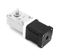HUAYONGSS Motor Paso a Paso Reductor de Velocidad de CC de 1:37-1:970, Eje de 6 mm, 2,2-3,5 NM (Salida), Cobre Puro, 35 mm, Nema14, Motor Paso a Paso for CNC.(35X38mm,Ratio 87)
