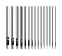 Huayue 15Pcs Punzones de Agujero Perforadoras Cuero Herramienta de Agujeros de Cuero, Sacabocados Cuero Profesional Punzón Hueco para Correas de Cuero (15 Diámetro: 0.5-6 mm)