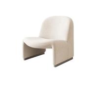 HUAYUSEDF Sillón ligero y moderno blanco para sala de estar, cómodo puf, dormitorio, salón, sofá, balcón, asiento creativo