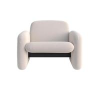 HUAYUSEDF Sillón moderno minimalista blanco para sala de estar, cómodo puf, dormitorio, salón, sofá, balcón, asiento creativo
