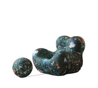 HUAYUSEDF Sillón moderno minimalista verde para sala de estar, puf, dormitorio, salón, balcón, sofá, asiento creativo