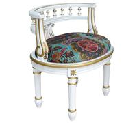 HUAYUSEDF Sillón Tipo puf Estilo Americano Blanco con Respaldo para Sala de Estar, Dormitorio, salón, sillón Informal, balcón, sofá Creativo.