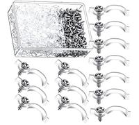 HUAZIZ 100 tiras LED, barra de fijación 10 mm, soporte con 100 tornillos