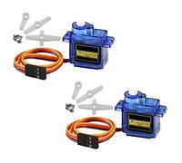 HUAZIZ 2 Pcs Micro Servo Avión Servo Helicóptero Servo SG90 9 g Mini Micro Servo para RC Helicóptero Avión Vehículo Automóvil Modelos de Barco