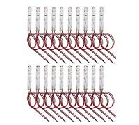 HUAZIZ 20 Piezas-2835-Precableado Tira de LED Blanco Cálido Autoadhesiva 12V~18V 10-15CM 3-LED