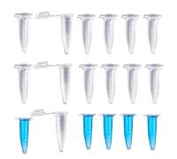 HUAZIZ 200Pcs Tubo Centrifuga Transparente 1,5 ml Muestra de Tubo de Ensayo de Laboratorio con Tapa a Presión,Micro Tubos Graduado de Ensayo Cónico,Recipiente de Almacenamiento Vial para Laboratorio