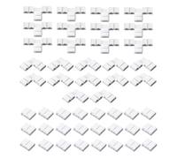 HUAZIZ 48 Piezas Kit de Conector de Barra de Luz LED, 2 pin Conectores Tiras Led, 24 x Conectores 2-pin + 12 x Conectores en forma de L +12 x Tipo T Conectores, 10mm