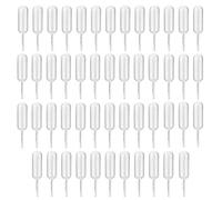 HUAZIZ 50 unids Cuentagotas Pipetas, Pipetas de Transferencia de Plástico, Gotero Líquido Desechable 4 ml, Infusor translúcido transparente