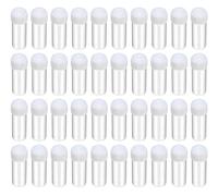 HUAZIZ Tubo de Laboratorio de 5ml de Plástico, Transparente, 40 pcs Tubos de Ensayo Congelados de Plástico, Tubos de Ensayo de Plástico con Tapa, Marcas Graduadas