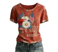 HuazomeeHZM Camiseta para Mujer con Estampado de Delfines Moda Casual Blusa Linda Tops Cortos Cuello Redondo cómoda Suave y Suelta