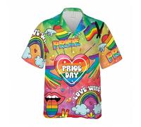 HuazomeeHZM Camisetas con diseños Divertidos y Rompecabezas para Hombre Blusas de Moda con Estampados Coloridos y Impresiones 3D Tops de Manga Corta Estilo Y2K