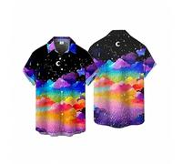 HuazomeeHZM Camisetas con diseños Divertidos y Rompecabezas para Hombre Blusas de Moda con Estampados Coloridos y Impresiones 3D Tops de Manga Corta Estilo Y2K