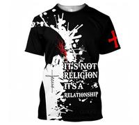 HuazomeeHZM Camisetas de Jesús Camisetas con Estampados 3D Moda Harajuku Ropa para Mujer y Hombre