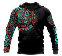 HuazomeeHZM Native American Indian Tatuaje 3D Impreso Mujeres Hombres Sudadera Capucha Casual con Capucha Pullover Chaqueta Top con Bolsillo
