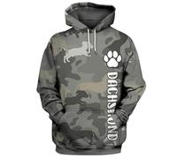 HuazomeeHZM Sudadera con Capucha Impresa en 3D Cane Corso/Pug/Bulldog Americano para Mujer y Hombre chándal Urbano Regalo para Amantes de los Perros