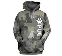 HuazomeeHZM Sudadera con Capucha Impresa en 3D Cane Corso/Pug/Bulldog Americano para Mujer y Hombre chándal Urbano Regalo para Amantes de los Perros