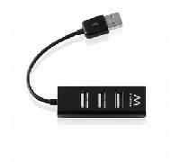 Ewent Ew1123 Nodo Concentrador 480 Mbit/S Negro