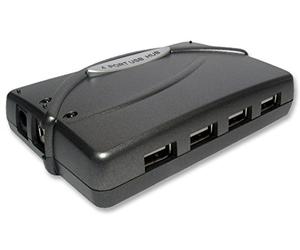 HUB, 4 puertos, USB 2.0, externo | HUBS USB productos de computadora, 1 unidad - NLUSB2-222