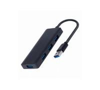 Hub - 4 Puertos USB 3.0, conexión rápida, Compatible con múltiples Dispositivos, diseñado en Color Negro, Ideal para expandir Puertos.