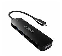 HUB 5 Puertos USB 3.0 Type C Negro APPROX