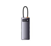 Hub 6 en 1 Baseus Metal Gleam Series, USB-C a 3X USB 3.0 + HDMI + USB-C PD + VGA