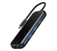 Hub 6En1 Baseus AcmeJoy USB-C A 2xUSB 3.0 + USB 2.0 + USB-C PD + HDMI + RJ45