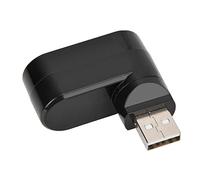 Hub Adaptador Divisor, Concentrador USB Multipuerto con Interfaz Mini USB2.0, Concentrador, 5V 500mAh para PC, Portátil y Portátil (Black)