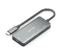 HUB AISENS USB 3.1 USB-C 1XPD 100W 1XUSB-C 3.0 1XUSB-C 2.0 2XUSB-A 2.0 15CM A109-0946