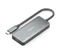 HUB AISENS USB 3.1 USB-C 1XPD 100W 1XUSB-C 3.0 3XUSB-A 2.0 GRIS 15CM A109-0945