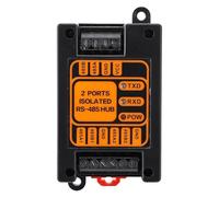 Hub Aislado Industrial Convertidor de 2 Puertos Aislamiento fotoeléctrico de 1 Entrada y 2 Salidas Protección de 2500 Vrms para Aplicaciones de ingeniería en Exteriores Carcasa