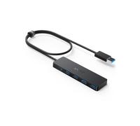 Hub Anker 4 puertos 5 Gbps USB 3.2 Gen 1 A7516016 cable redondo negro