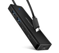 Hub Axagon 4 puertos 5000 Mbit/s modelo HUE-C2C con carga portátil