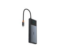 Hub Baseus 9 puertos 10Gbps modelo B00061800123-00 USB C HDMI Gigabit SD MicroSD 120Hz