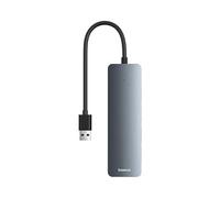 Hub Baseus UltraJoy Series Lite 4-Port 100cm (USB to USB3.0 * 4 Type-C 5V) (Gray)