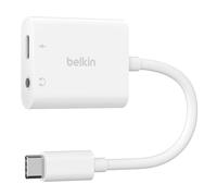 Hub Belkin 2 puertos USB-C y 3,5 mm modelo NPA004BTWH Power Delivery 60 W Blanco