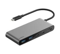 Hub Belkin 7 puertos 5000 Mbit/s modelo AVC023HQSGY USB-C HDMI SD 100W