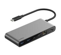 Hub Belkin 8 puertos 10 Gbps modelo INC024HQSGY con HDMI, Ethernet 2.5G y lector SD