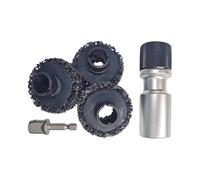 Hub Cleaner, Rust Removal Tool, Wheel Axle Brush, Precision Aluminum Head, Strong-Duty Grinding, Automotive Maintenance Use, 3.62x1.97 Inches, Black Silver Color, 1 Set
