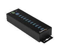StarTech.com Hub Concentrador Ladrón USB 3.0 de 10 Puertos con Adaptador de Alimentación Externo - con Protección ESD de 350W ( HB30A10AME )