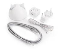 Hub conector Sure Petcare, para puertas y gateras SureFlap Connect con lector de microchip, comederos SureFeed Connect con lector de microchip, Felaqua Connect, aplicación móvil, iOS, Android, blanco.