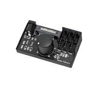 Hub controlador de ventilador de PC | Hub adaptador de ventilador de PC, accesorios de refrigeración, perilla de velocidad de interfaz de 4 pines, para configuración de overclocking de laptop